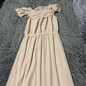 Pink maxi dress size medium
